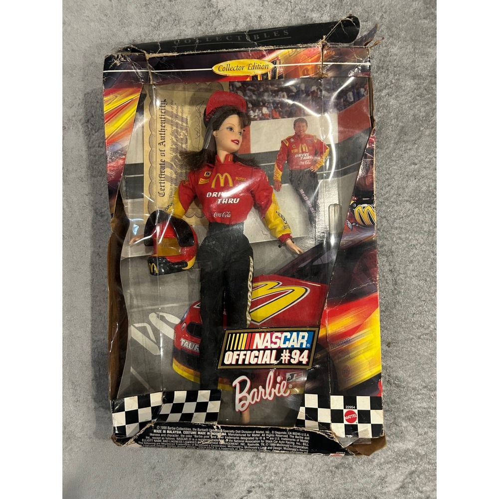 Barbie NASCAR Official #94 Bill Elliott McDonald's Collector Edition 1999
 GM 10